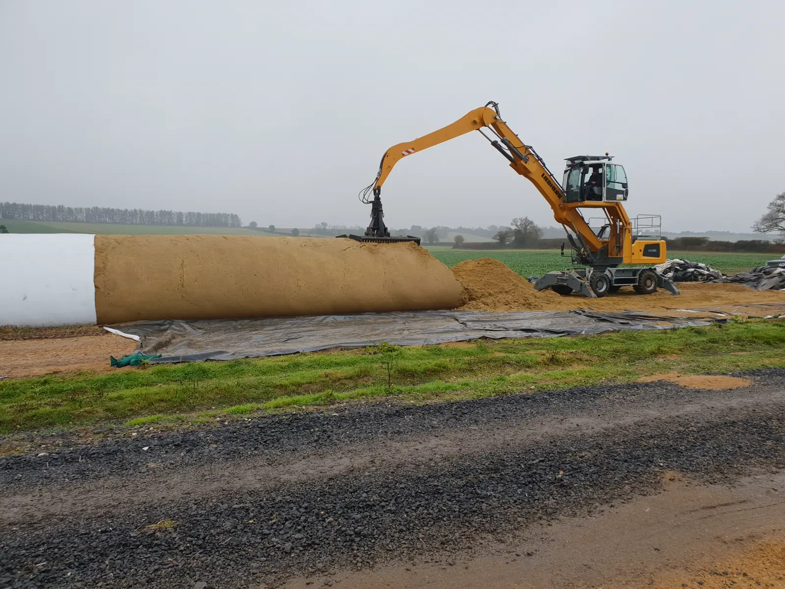 AD feedstock storage bags