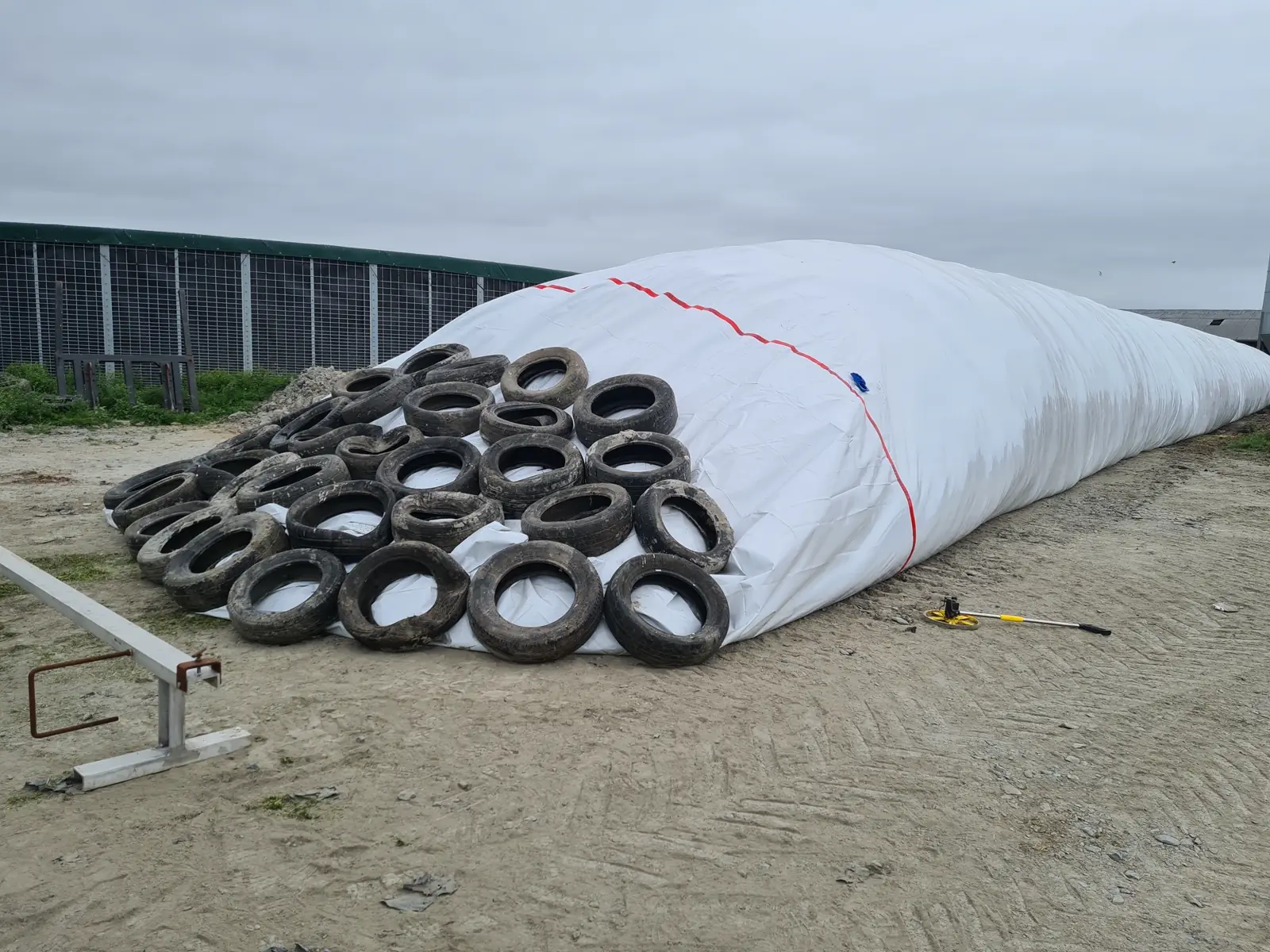 AgBag feed storage bags on farm